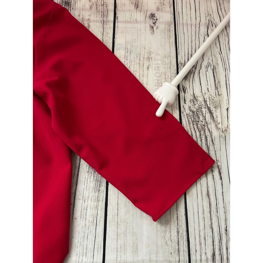 Susan Graver Red Button Front Tunic Top Mandarin Collar 3/4 Sleeve Womens XL‎ - Picture 9 of 10